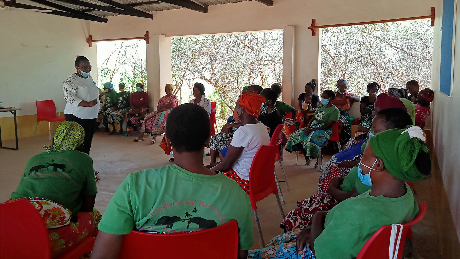 Nurse Nancy leads female dialogue Save The Elephants Full Width template