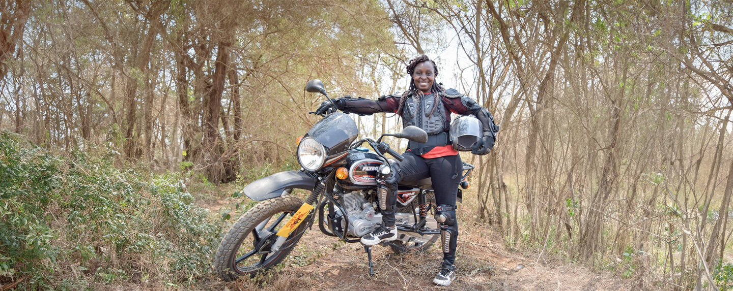 Joan and Motorbike header