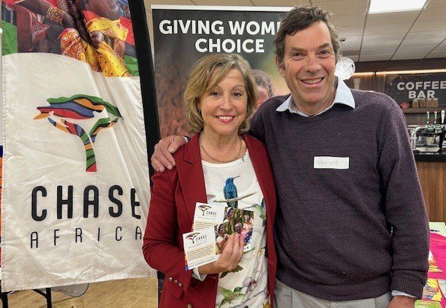 Rebecca Pow with CHASE Africa founder Robin Witt