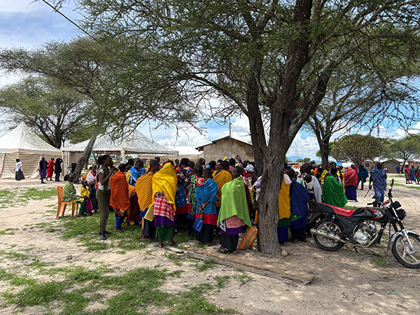Community meeting Ndedo village web mid